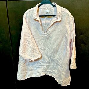 Sigurd Olsen Pale pink linen shirt